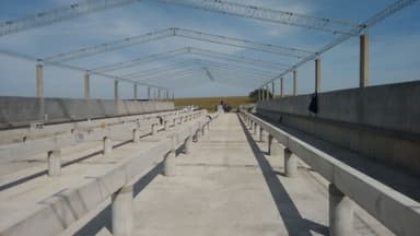 Vigas y Apoyos para Criaderos