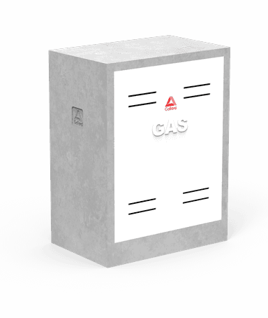 Casilla de gas. Premoldeado de hormigon